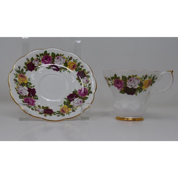 Royal Imperial Summer Time Bone China Tea Cup & Saucer - Picture 2 of 11